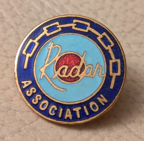 Vintage gilt enamel radar - gilt,