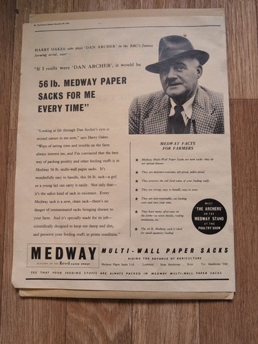 The archers 1953 medway advert - archers,