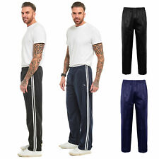 MENS SILKY BOTTOMS WORK RUNNING SPORTS CASUAL TRACKSUIT JOGGER JOGGING TROUSERS