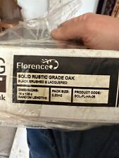 UK Flooring Direct Solid Rustic Oak Flooring Florence Black Brushed  &Lac 4.4sqm