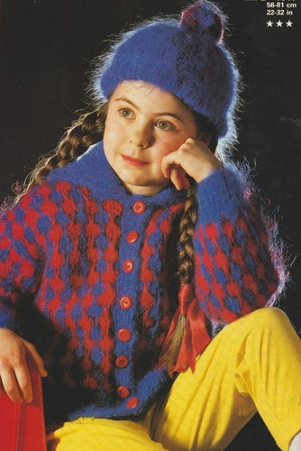 276 girls mohair jacket - girls,