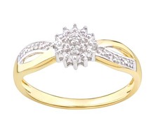 9ct Yellow Gold on Silver Real