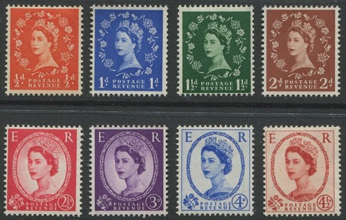 Qeii 1958 second - gb, graphite