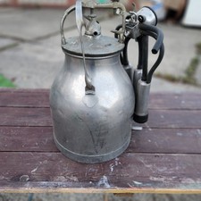 Vintage Farming Aluminium Milk