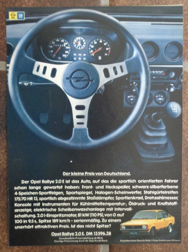 Opel kadett rallye - opel,