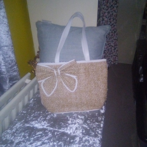Summer bag with bow - summer,