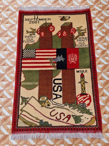 Afghan rug handmade war - handmade,