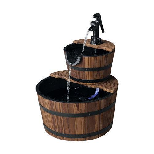 Outsunny wooden water pump - wooden,