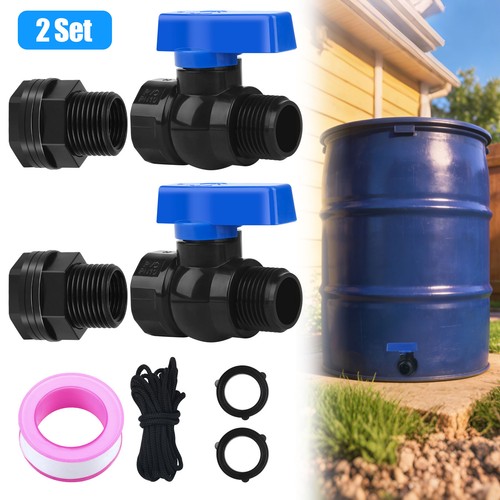 2pcs pvc rain barrel - barrel, spigot