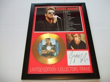 GEORGE MICHAEL   SIGNED  DISC  FRAMED 87