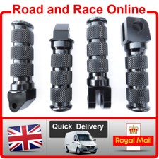 Suzuki SV650 SV650S SV1000S Foot Pegs / Rests Front & Rear Black CNC Aluminium