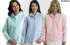 WOMEN'S SLENDERELLA SOFT WARM POLAR FLEECE BED JACKET SIZES 10-22 REDUCED