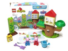 Lego Duplo 10431 Peppa Pig Garden and Tree House Set Box Instructions Figures