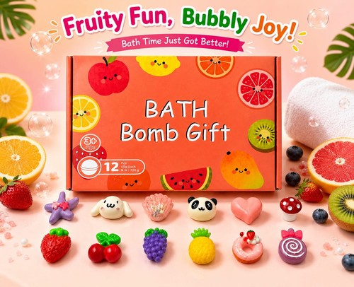 Bath bomb gift set 12pcs - , with