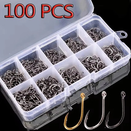100 fishing hooks - 100, hooks-hook
