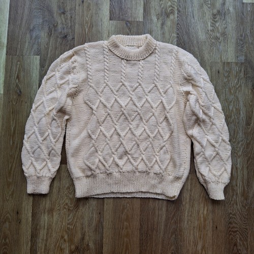 Hand knit wool aran - aran, fisherman