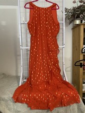 Joanna Hope Women's Red & Gold Party Dress Size 18 New With Tags