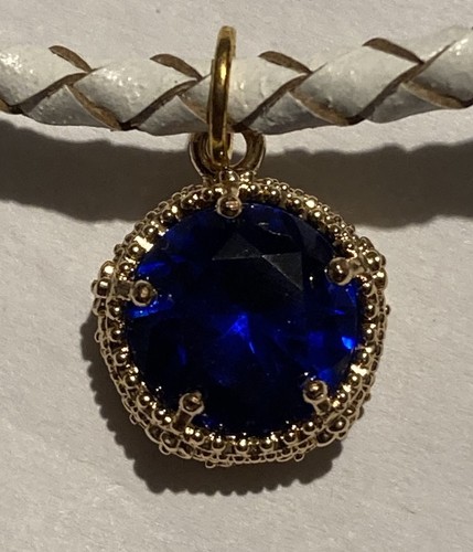 Blue sapphire necklace - blue,
