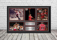 Michael Jordan Chicago Bulls NBA Signed Photo Autographed Poster  Memorabilia