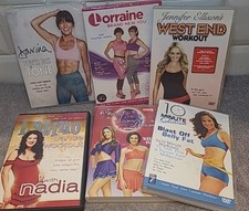 Joblot X6 - Keep Fit Exercise And Dance DVDs Davina & Lorraine Still Sealed