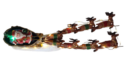 Santa sleigh reindeer - santa,