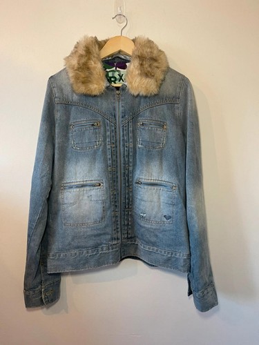 Vintage y2k roxy - denim, coat