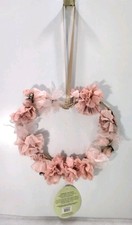 10x Heart Vintage Pink Wedding Flowers Chair Pew End Lot Resale Craft See Desc