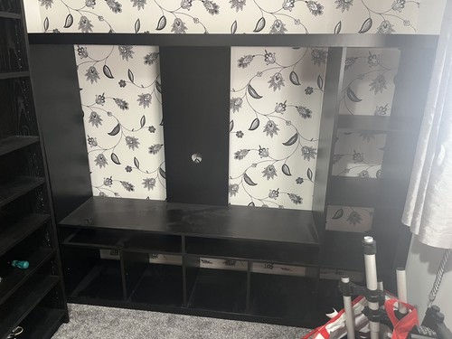 Ikea black lappland storage - black,