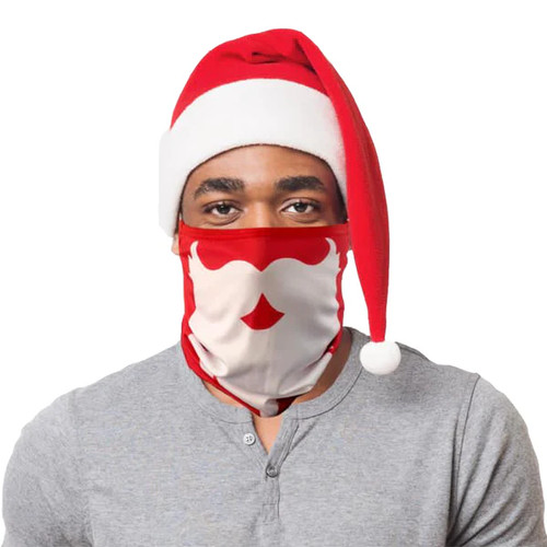 Christmas beard snood face - christmas,