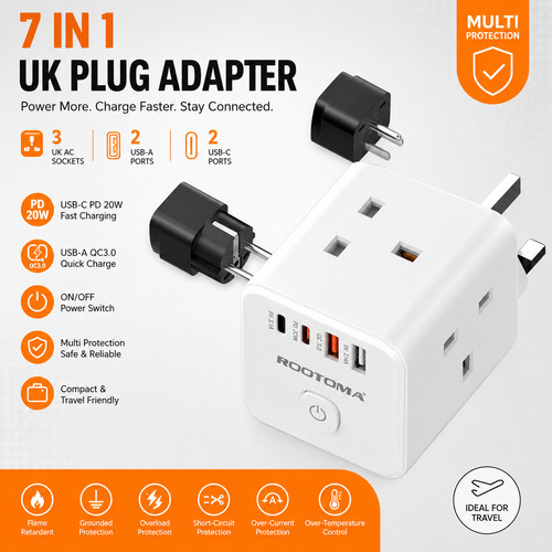Plug adapter multi 3 - in,