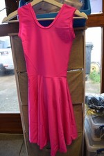 Hot pink sleeveless ballroom dance dress BALL2 - Size Age 8-10