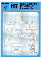 M.A.N. HT 16.240 Tractor Unit Specifications 1980-81 UK Market Foldout Brochure