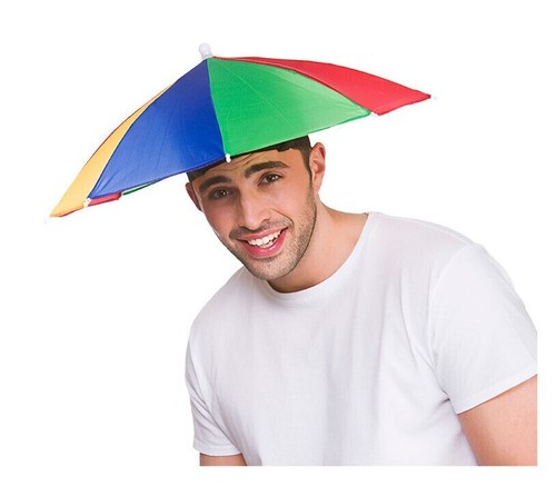 Umbrella hat adult - fun, novelty
