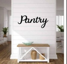 Pantry Sign | Metal Pantry Sign | Cursive Pantry Sign | Farmhouse Style Kitchen