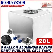 5 Gallon 20L Universal Aluminum Fuel Cell Gas Tank Black Practical Auto Car