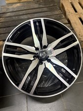 4x Axe 22” Alloy Wheels Black With Polished Face. New Unopened