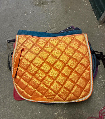 Gold and orange quilted - and,