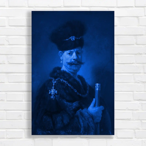 Nobleman ornate robe blue - in,