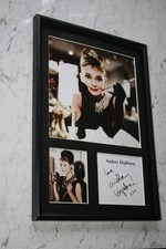 Audrey hepburn signed framed - audrey,