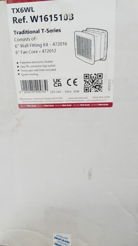 Vent axia tx6wl - vent,