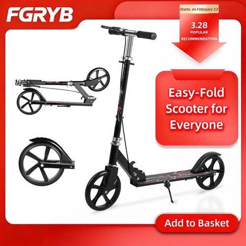 Folding adult scooter - folding,