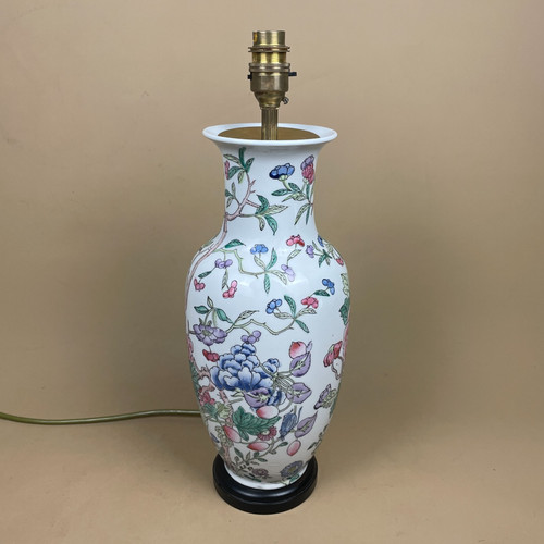 Oriental ceramic lamp white - oriental,
