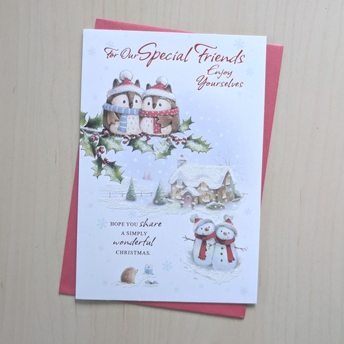 Friends christmas card - friends,