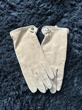 Cream leather Gloves-size