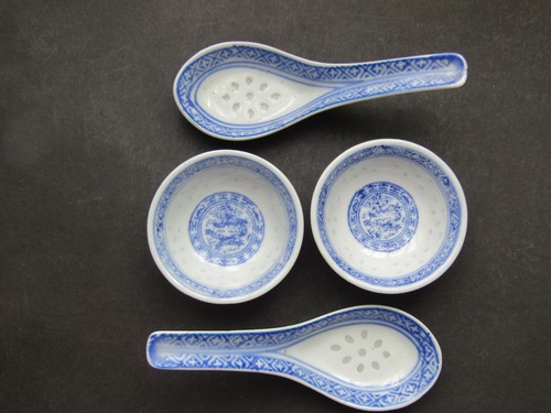 Vtg lot blue white - lot, of