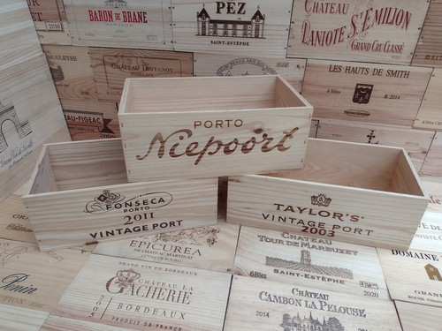 Wooden wine box crate - crate, ~
