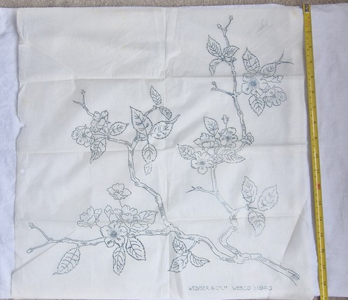 Vintage embroidery transfer - vintage,