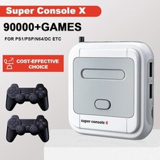 Super Console X Game Box with 90000+ Retro Games 50 Emulators-PS1-PSP-DC-MAME
