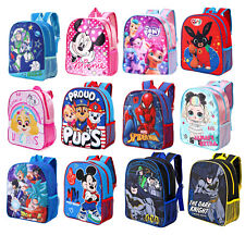 Children's Character Licensed Kids Backpack School Bag Disney, Marvel Boys Girls