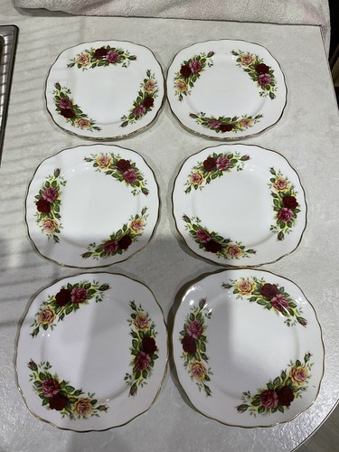 Vintage side plates bone - 6, ,bone